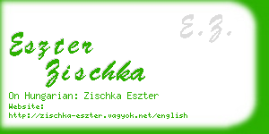 eszter zischka business card